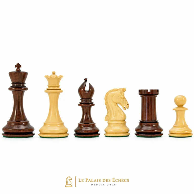 Juego de ajedrez de lujo Eminence en madera de palisandro y boj