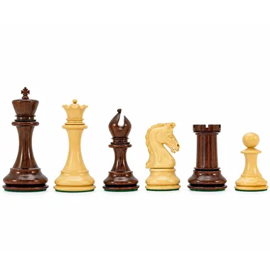 Juego de ajedrez de lujo Eminence en madera de palisandro y boj