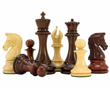 Juego de ajedrez de lujo Eminence en madera de palisandro y boj