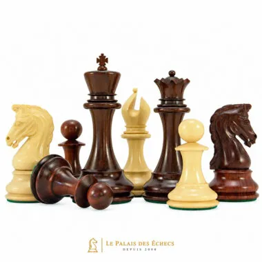 Juego de ajedrez de lujo Eminence en madera de palisandro y boj