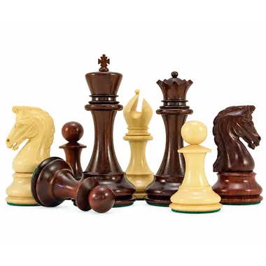 Juego de ajedrez de lujo Eminence en madera de palisandro y boj