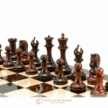 Juego de ajedrez de lujo Eminence en madera de palisandro y boj