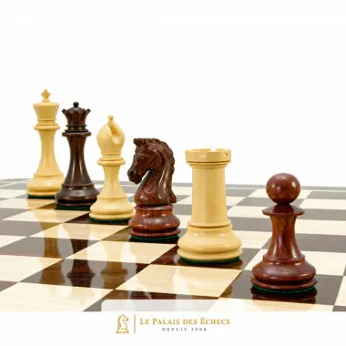 Juego de ajedrez de lujo Eminence en madera de palisandro y boj