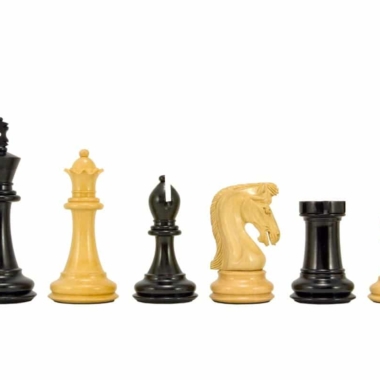 Juego de ajedrez Canterbury Knight Deluxe de ébano y boj