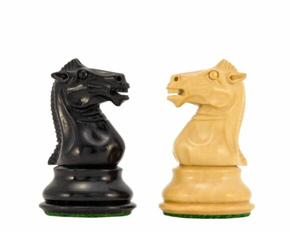 Juego de ajedrez Staunton de madera de boj y madera de boj ebonizada Serie Sovereign