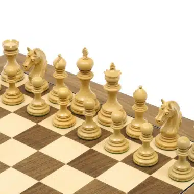 Juego de ajedrez Garvi de madera de boj y ébano