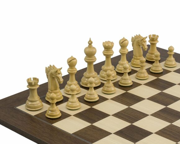 Juego de ajedrez Dubliner de madera de palosanto y boj