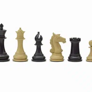 Juego de ajedrez de la serie Columbus en ébano y boj
