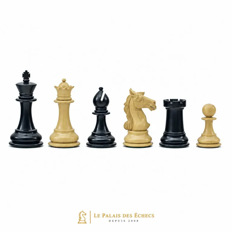 Juego de ajedrez de la serie Columbus en ébano y boj