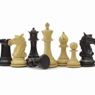 Juego de ajedrez de la serie Columbus en ébano y boj