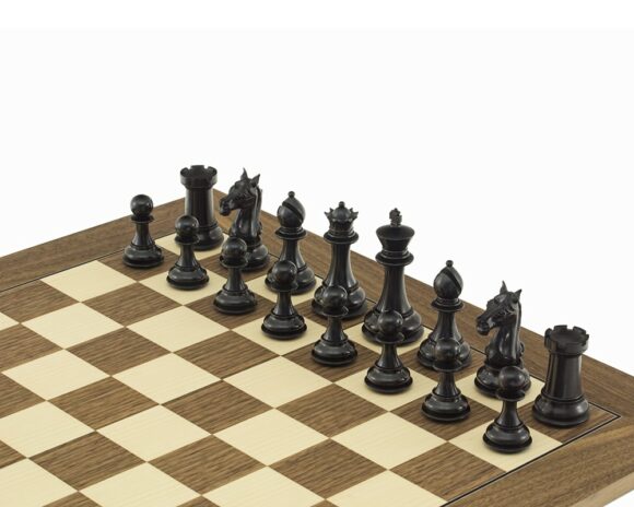 Juego de ajedrez de la serie Columbus en ébano y boj