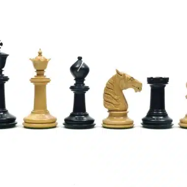 Juego de ajedrez tradicional Staunton de ébano y boj