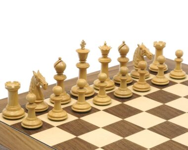 Juego de ajedrez tradicional Staunton de ébano y boj