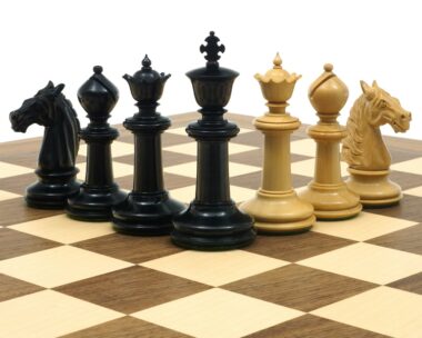 Juego de ajedrez tradicional Staunton de ébano y boj