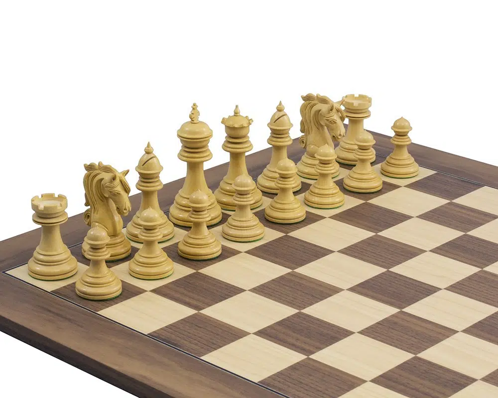 Juego de Ajedrez Kingsgate en Madera de Ébano y Madera de Fresno - Imagen 6