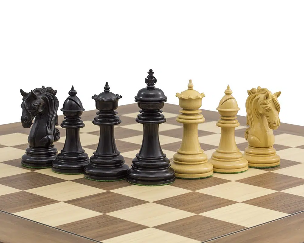 Juego de Ajedrez Kingsgate en Madera de Ébano y Madera de Fresno - Imagen 7
