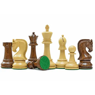 Juego de ajedrez Leningrado de madera de sheesham y acacia