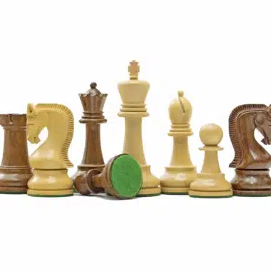Juego de ajedrez Leningrado de madera de sheesham y acacia