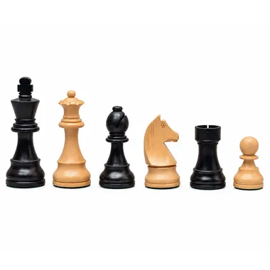Juego de ajedrez de madera de boj y madera de boj ebonizada