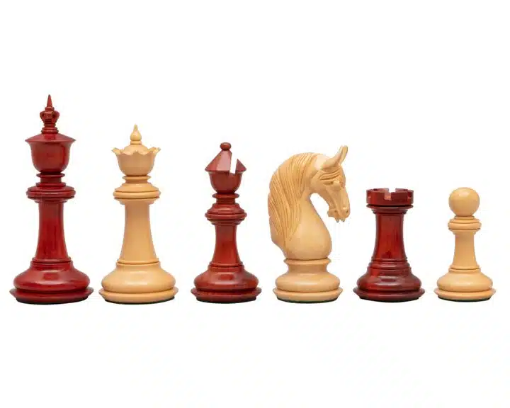 Juego de ajedrez Blackburne Deluxe Padouk and Boxwood