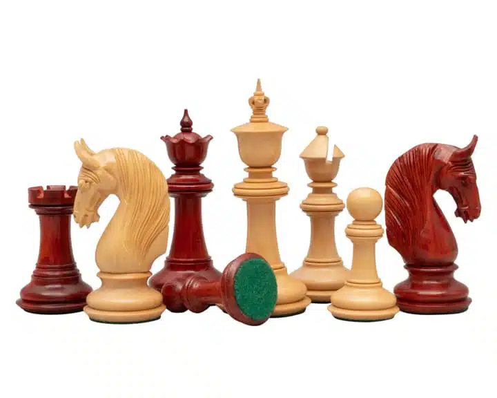 Juego de ajedrez Blackburne Deluxe Padouk and Boxwood