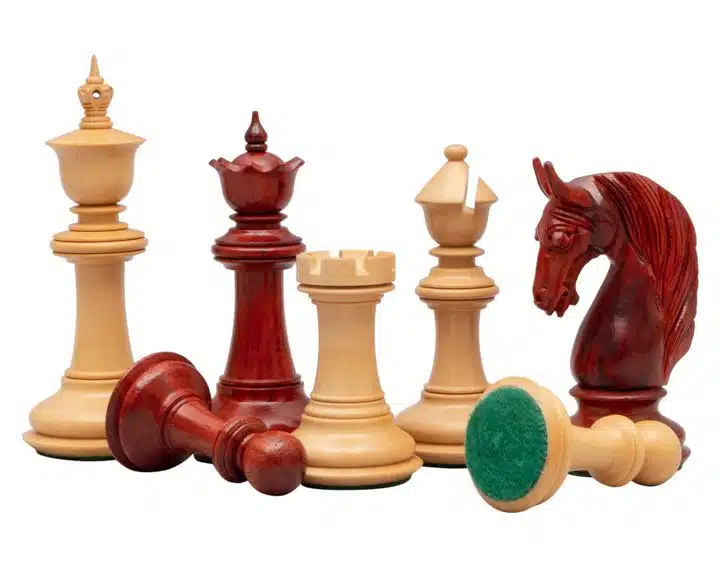 Juego de ajedrez Blackburne Deluxe Padouk and Boxwood