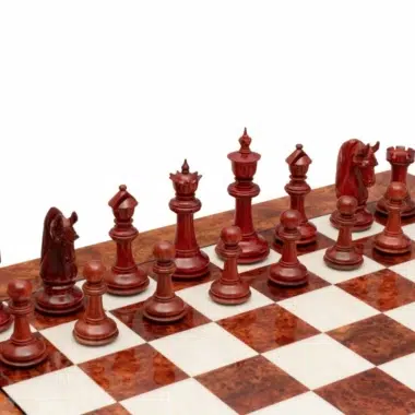 Juego de ajedrez Blackburne Deluxe Padouk and Boxwood