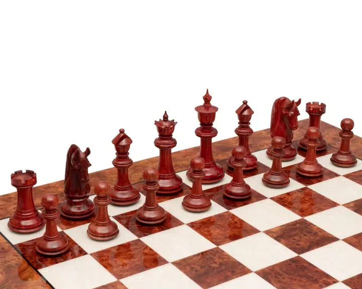 Juego de ajedrez Blackburne Deluxe Padouk and Boxwood