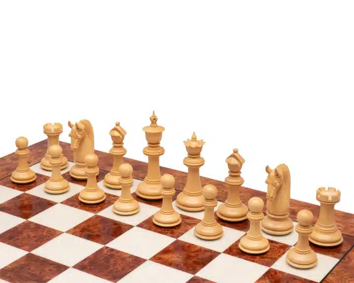 Juego de ajedrez Blackburne Deluxe Padouk and Boxwood