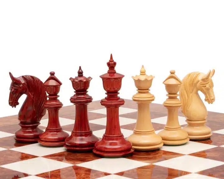 Juego de ajedrez Blackburne Deluxe Padouk and Boxwood