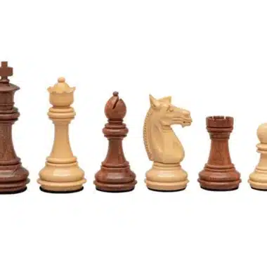 Juego de ajedrez italiano Trapani en madera de acacia y boj