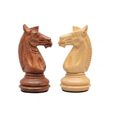 Juego de ajedrez italiano Trapani en madera de acacia y boj