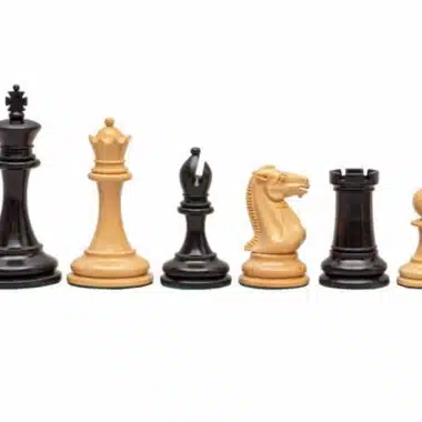 Juego de ajedrez Rochester de madera de boj y ébano
