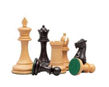 Juego de ajedrez Rochester de madera de boj y ébano