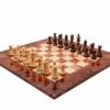 Modica Italian Deluxe Chess Set - Tablero de ajedrez de madera de olmo y arce y piezas de boj y palisandro