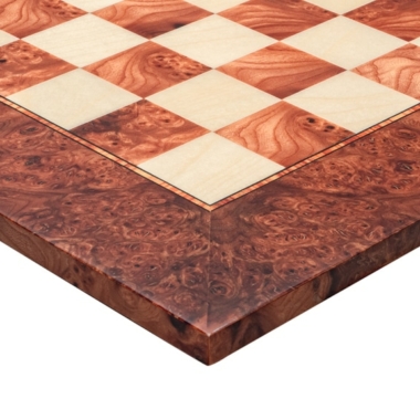 Modica Italian Deluxe Chess Set - Tablero de ajedrez de madera de olmo y arce y piezas de boj y palisandro