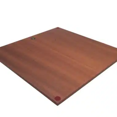 Tablero de ajedrez de madera de caoba y abedul