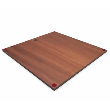 Tablero de ajedrez de madera de caoba y abedul