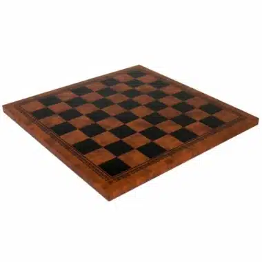 Juego de ajedrez Napoleón - Tablero de ajedrez de cuero artificial y piezas de metal