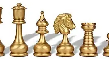 Juego de ajedrez persa Juego grande de latón macizo