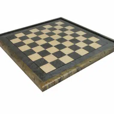 Juego de ajedrez Fantasy - Tablero de ajedrez de madera de brezo gris y piezas de madera y latón macizo - Imagen 7