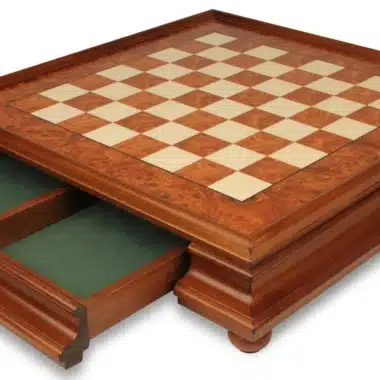 Juego de Ajedrez Gran Conjunto Persa - Tablero de Madera de Brezo y Madera de Olmo con Cajón y Piezas de Latón Macizo - Imagen 9