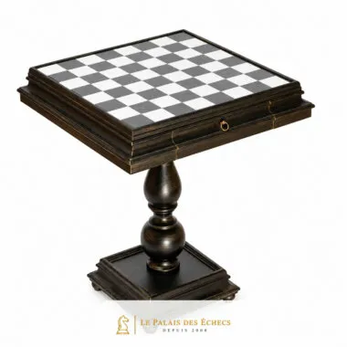 Juego de ajedrez Staunton XL Fantasy - Tablero de ajedrez de madera y alabastro y piezas de madera y latón