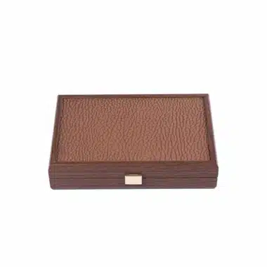 Juego de dominó Camel - Caja de madera y polipiel