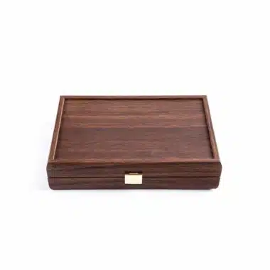 Juego de dominó - Coffret en Bois de Noyer Foncé