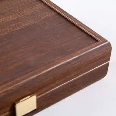 Juego de dominó - Caja de madera de nogal oscuro - Imagen 4