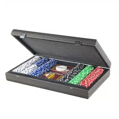 Alternative view of Juego de póker - Caja de madera negra