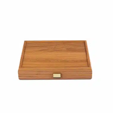 Juego de dominó con caja de madera de nogal