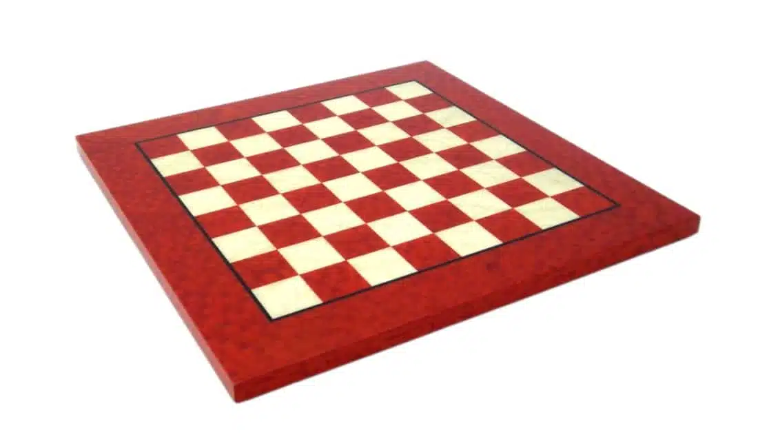 Juego de Ajedrez Batalla de Troya - Tablero de Ajedrez de Madera de Brezo Rojo y Blanco & Juego de Ajedrez de Estaño Pintado a Mano - Imagen 3