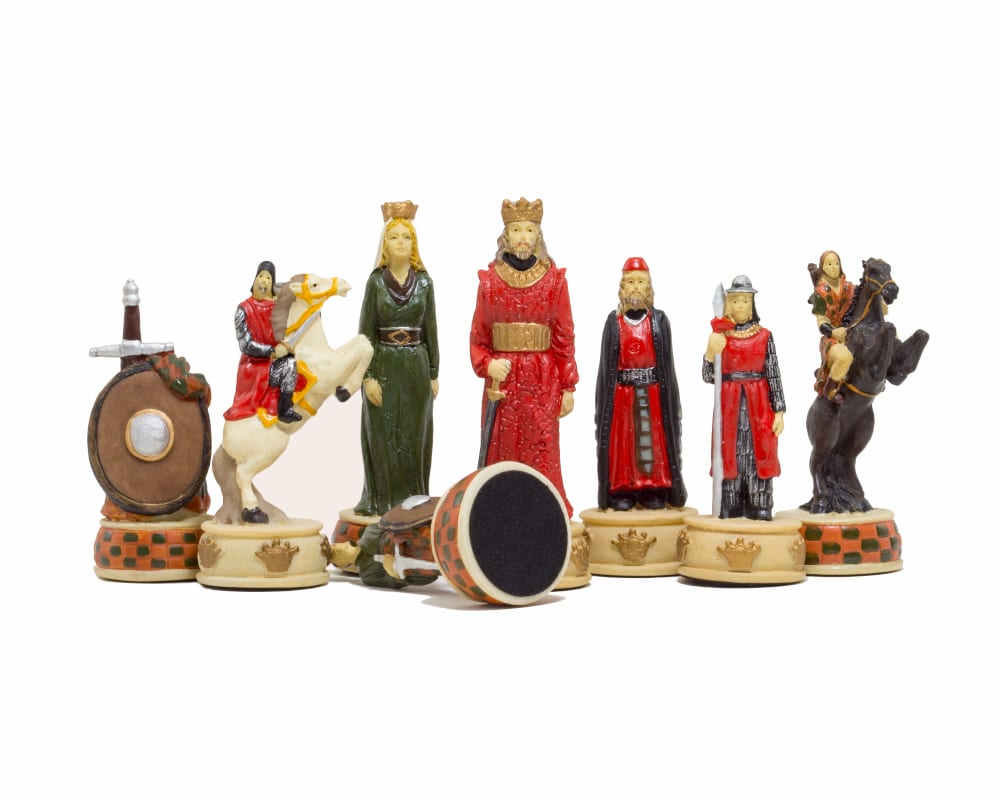 Juego de Ajedrez Guerras de Independencia de Escocia & Tablero en Similcuero con Compartimento de Almacenamiento - Imagen 4